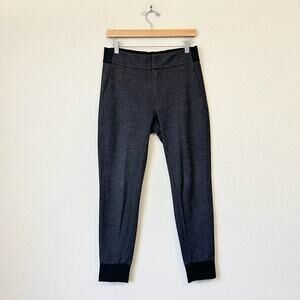 MM6 MAISON MARGIELA Jogger Pants Gray Stretch Mid Rise Sweatpants